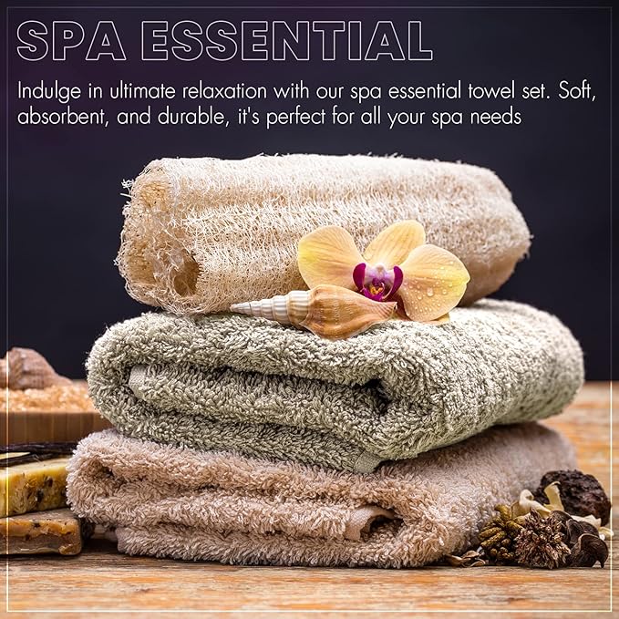 6-Pack Bath Towels - Lightweight - Extra Absorbent - 100% Cotton - Shower towels (Multi, 27 inchesx54 inches)