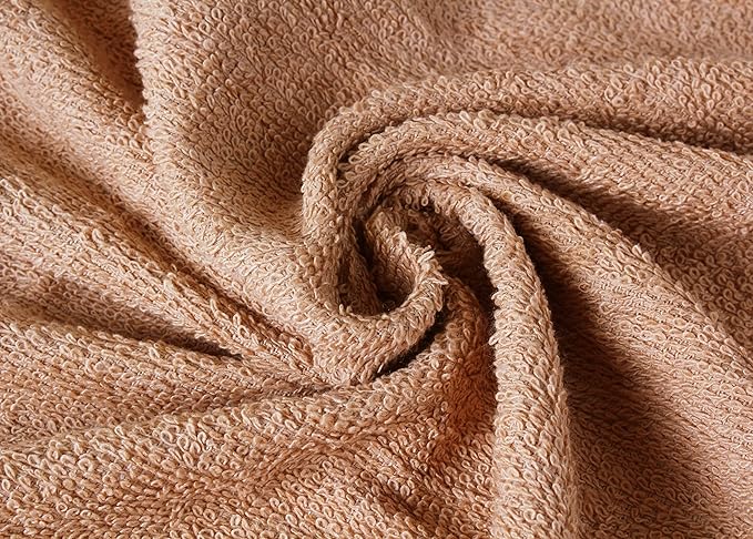 100% Cotton 6 Pack Bath Towel Set, Quick Dry, Super Absorbent, Light Weight, Soft, (27 x 54 Pack of 6) Beige, White, Grey, Sky Blue, SAGE Green, Navy